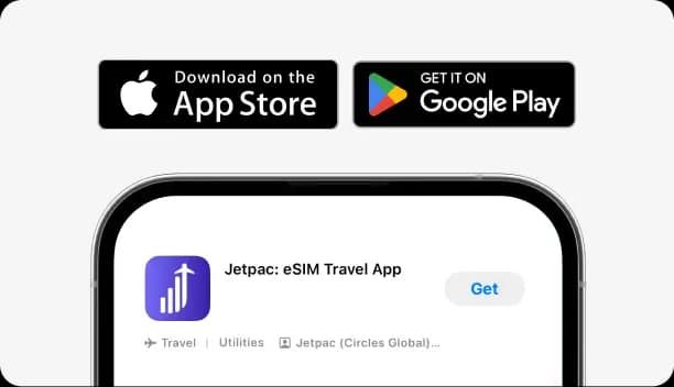 Step 2: Download Jetpac Global app and Follow instructions until you've installed your eSIM.