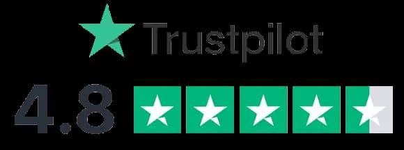 Jetpac Trustpilot rating of 4.8 out of 5 stars
