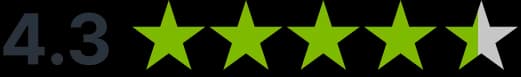 Jetpac Global app rated 4.3 stars on App Store and Google Play